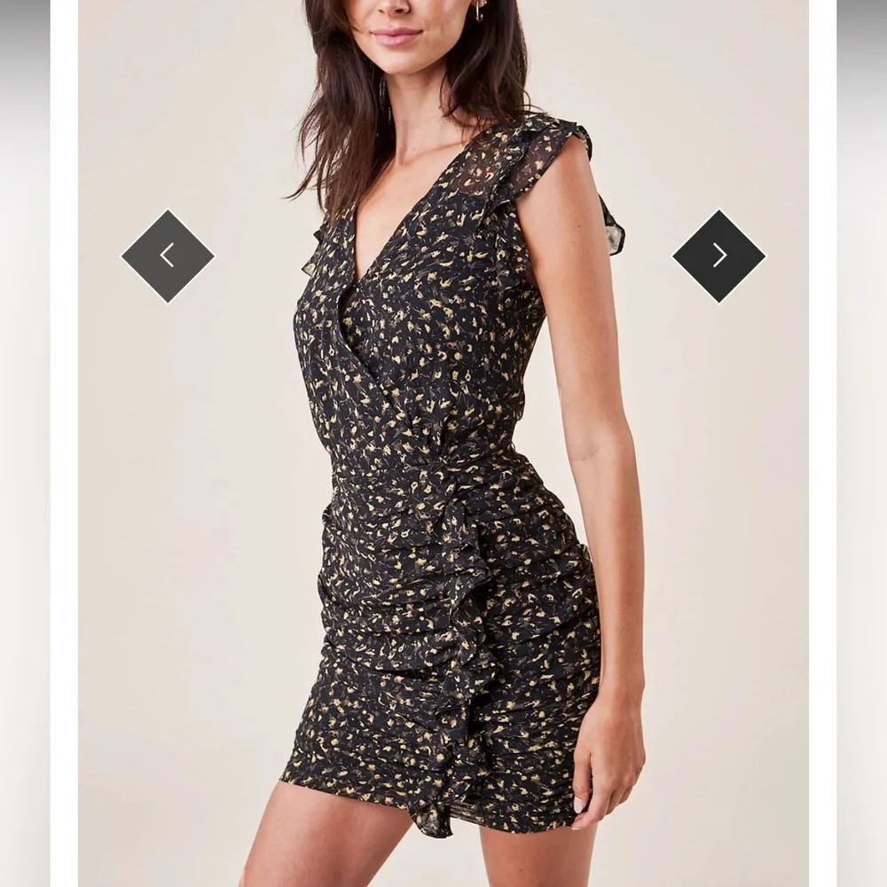 NWT Sugarlips Sherwood Ruched Ruffle dress - Picture 8 of 9